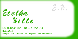 etelka wille business card